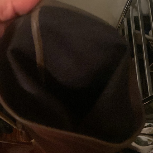 Vera Wang Lavender brown leather thigh high platform boots size 8.5 - Picture 8 of 8